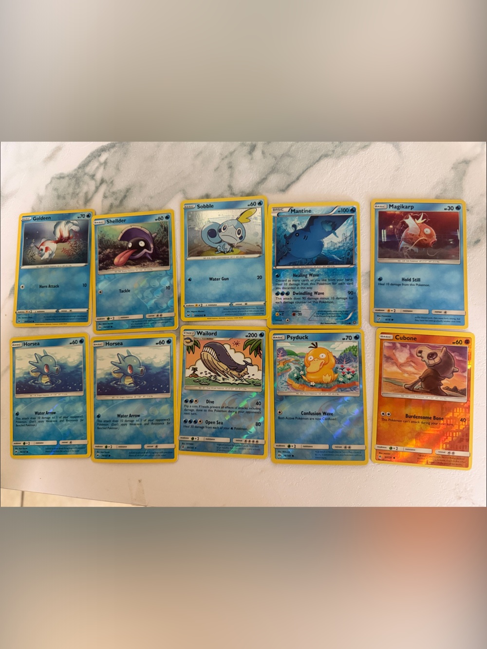 Lot of 10 Pokemon holo cards